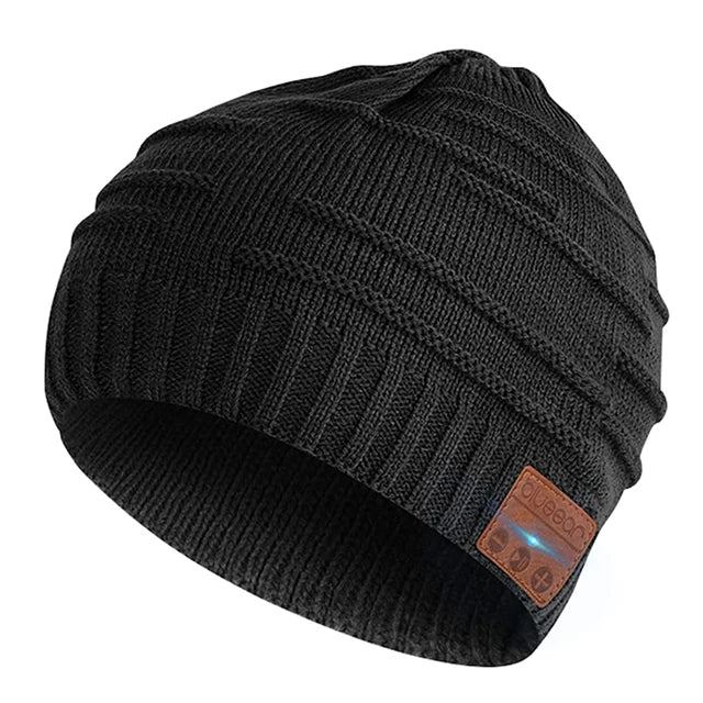 2023 Hot Cheap Wireless Custom Bt Music Hat With Headset  Women Sports Skiing Winter Warm Knit Beanie Hats