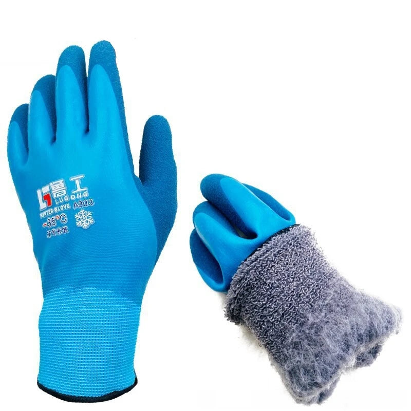 Winter Work Gloves 100% Waterproof Freezer Gloves for Outdoor Cold Weather Keep Warm for Shoveling Snow,Ice Fishing
